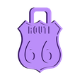 Porte Clef  route 66.STL STL file Keychain set - Keychain lot・3D printing template to download