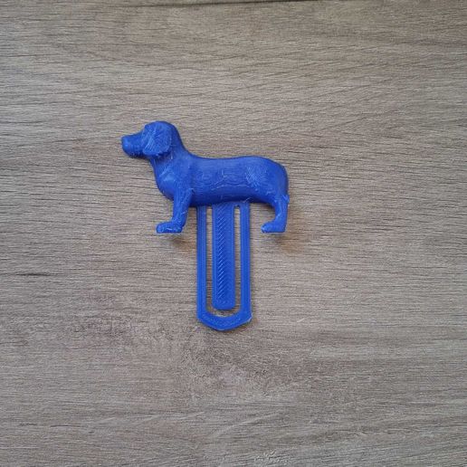 Dog bookmark 3D model
