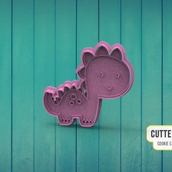 | CUTTERDESIGN COOKIE CUTTER MAKER Dinosaur Cookie Cutter Dinosaur Dinosaur M2