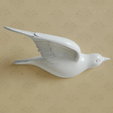 flying_birds_4.png Wall decoration - Flying birds (STL files for 5 different flying bird models)