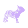 Fichier 1@2x-100_Extrusion.stl STL file French Bulldog wall decor・3D printing template to download