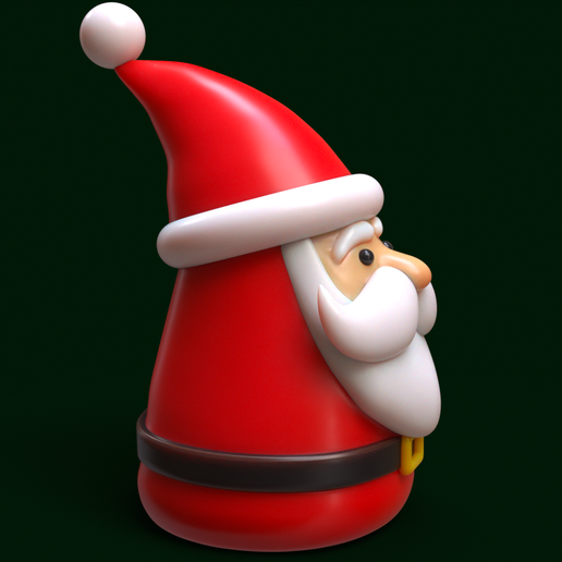 Santa-christmas-gift-decor-sculpture-fun-funny-cute-holiday-3.png Papá Noel - Bonita decoración navideña