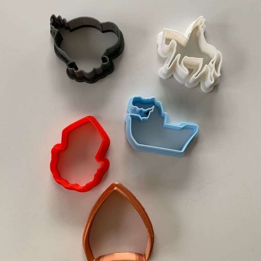 cookie cutter Sint en Piet 3D model