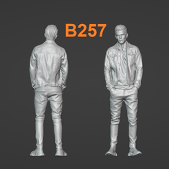 257.png STL-Datei Junge (257) - SCALE 164 - 3D PRINT MODELL・3D-druckbare Vorlage zum herunterladen