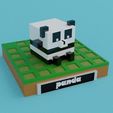 panda-1.jpg Minecraft panda model | STL file for 3D printing