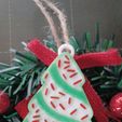 7a9a0063-e319-4e2c-8129-8ac620384d2aphoto.jpeg Little Debbie tree Cake Christmas Tree Decor / Earrings / Ornaments / christmas tree cake / cake topper / Keychain