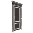 Wireframe-34.jpg Carved Door Classic 01602 Black