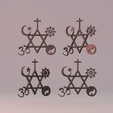 5.png 3d printable All religions multi religions atheist wall art