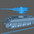 Tiger_2_piezas.PNG Tiger tank with rotating turret