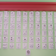 ( Cookie Stamp  Alphabet number and symbols