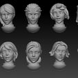 demo03.jpg Wargame Custom heads bits- warnums 3D print mode