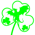 Lucky-JerseyDevil.png Pine Barrens Lucky Jersey Devil | Multi-Format STL, SVG, OBJ, PNG
