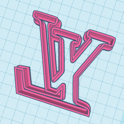 Free STL file louis-vuitton-pattern Stencil・3D printable design to  download・Cults