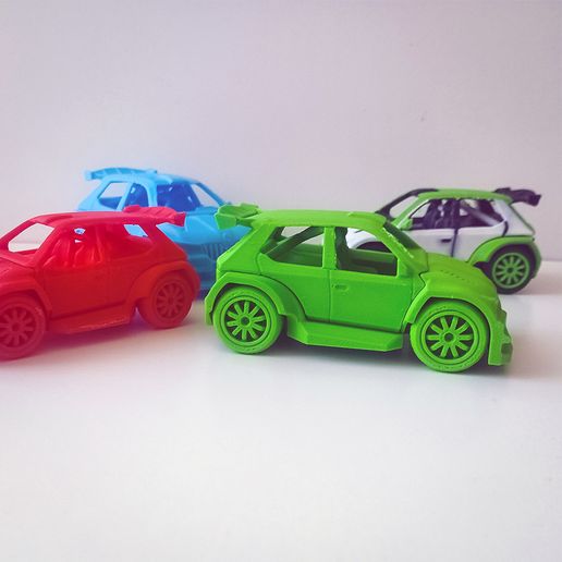 🚗 SKODA FABIA R5 - print in place・ STL File for 3D
