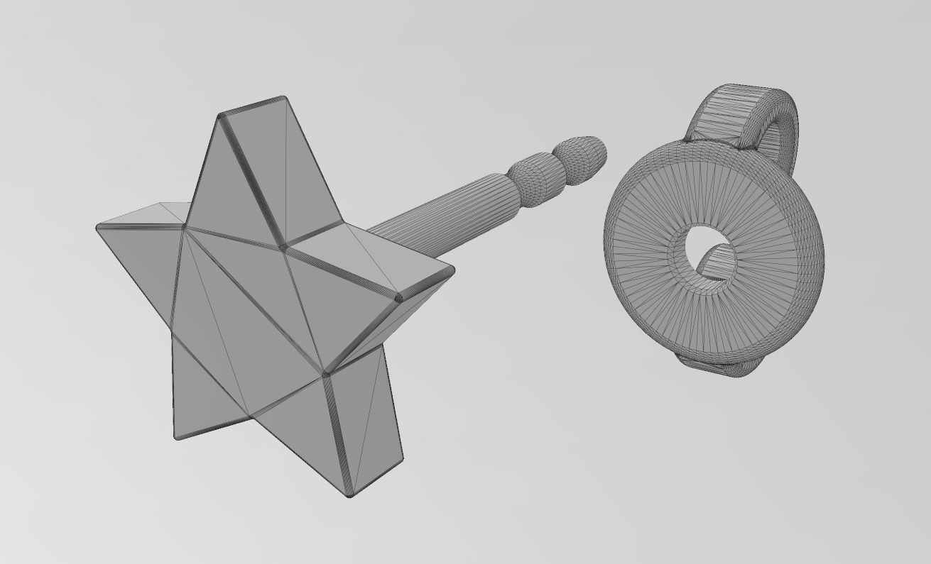 wf0.jpg Archivo STL Modelo de impresión en 3D de un sencillo pendiente de estrella・Objeto imprimible en 3D para descargar, RachidSW