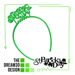 ST-PATRICK-S-DAY-HEADBAND.png STL file ST PATRICK S DAY HEADBAND・3D printer design to download, THEDREAM3DDESIGN