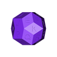 triacontahedron4.stl Alfabetizado (DK) Triacontaedro