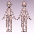 2.jpg Stacy - STL 3D Kit Printed Ball Jointed Doll Base - PLA filament /SLA Resin Compatible files
