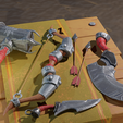 3.png Stylized Medieval Weapons Set Lowpoly PBR
