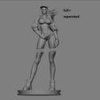 00000.jpg AKALI SEXY STATUE LEAGUE OF LEGENDS GAME FEMALE CHARACTER GIRL 3D PRINT