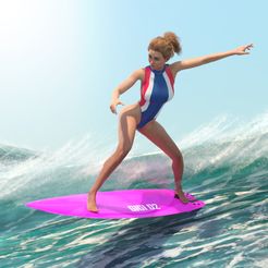 ful.jpg Télécharger le fichier STL SURFER GIRL 4 • Objet pour impression 3D, gigi_toys