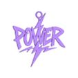 Power Pendant.stl POWER Yıldırım İşareti