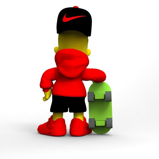 bart-simpson-urban-vibes-foto-7.jpg 🛹 Bart Simpson Urban Vibes - (Full Multipart / 3MF)