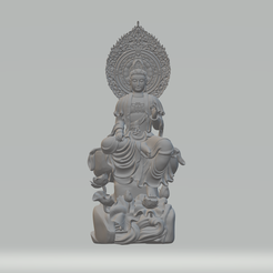 1.png Modèle d'impression 3D Guanyin rétroéclairé