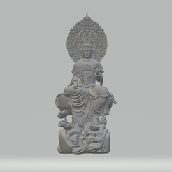 1.png Modelo de impresión en 3D de Guanyin retroiluminado