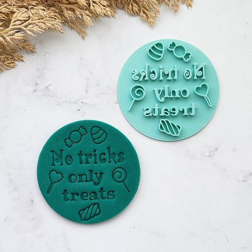 No Tricks only Treats Cokie Cutter - 3D model önizlemesi