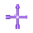 Llave para tableros.stl Clé imprimable en 3D pour les panneaux électriques - Clé imprimable en 3D pour les panneaux électriques