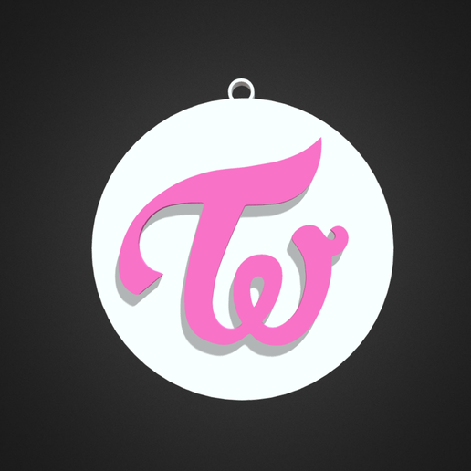 Keychain Twice Coin 3D