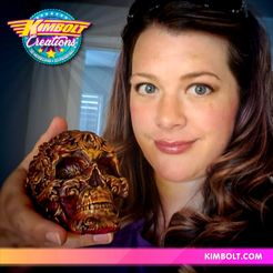 720X720-skull-kim.jpg STL file Fancy Skull・Model to download and 3D print