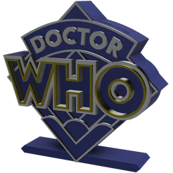 2.png STL file 3D MULTICOLOR LOGO/SIGN - Doctor Who 2023 (Two Variations)・Template to download and 3D print