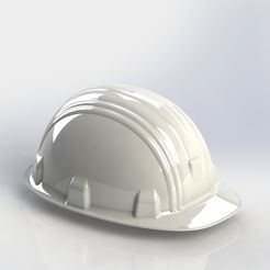 Isometric-Render.jpg STL file Safety Helmet - Hard Hat - Cap Helmet Real Size Model・3D printing template to download, AKGDesign