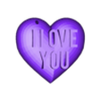 I Love You Heart Decoration Frikarte3D.stl I Love You Heart Decoration 💖