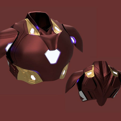 iron man chest plate template