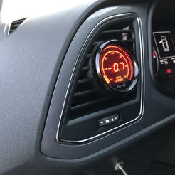 IMG_3745.JPG 3D file Seat Leon 5F (2013-2020) "𝐕𝐞𝐧𝐭 𝐊𝐢𝐥𝐥𝐞𝐝" Gauge 52 mm (Ventilation Support)・3D printing idea to download