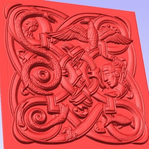 👽 Celtic Pattern・Free STL File for 3D printing and CNC machining ...