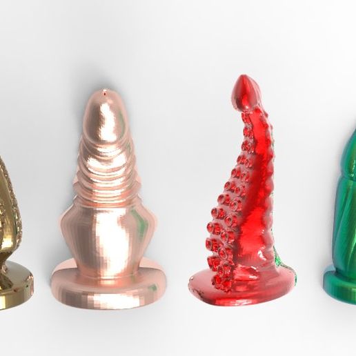 DILDO ALIEN STRANGE PACK 3D model
