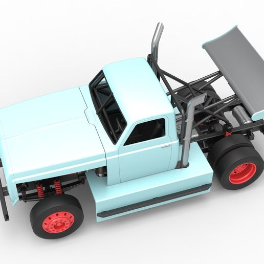 🚚 Big Rig Racing Semi truck Scale 1:25・ 3D File for 3D printing・Cults