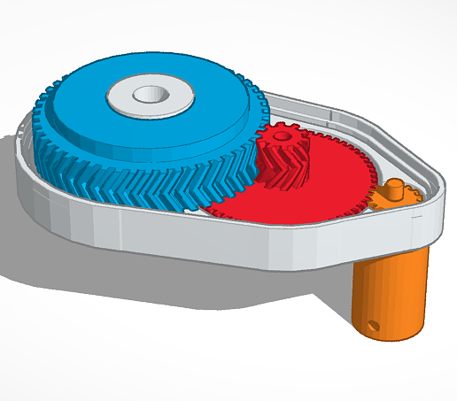 STL file 1:12.5 Gear Reducer for 3D Printing - Accurate and Detailed ...