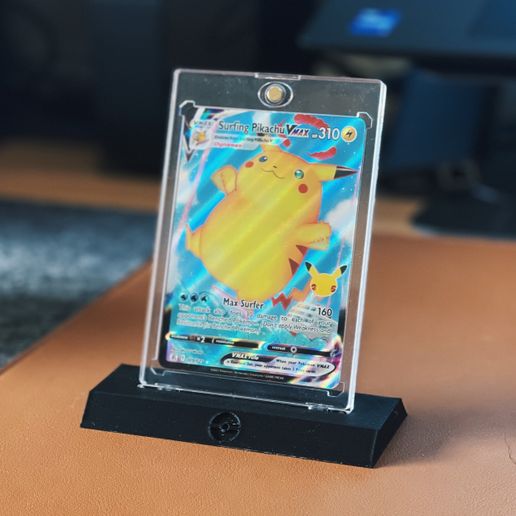 Stand for Standard TCG Magnetic Trading Card Case (No support) STL File  for 3D printingCults