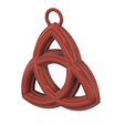 Triquetra-Amulet-03-v5-04.png The Triquetra interwoven Celtic knot with three points for Protection witch  Pendant neck necklace earing  keychain pt-ta-03 3d-print and cnc