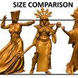 SIZE.jpg Файл STL Банши - женщины фэнтези том 3・Дизайн 3D-печати для загрузки3D