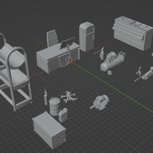 📦 DIORAMA GARAGE 1/43 - 1/18・ STL File for ・Cults