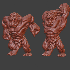 apemen02.png Fichier 3D gratuit Rageurs de l'homme des singes・Objet pour impression 3D à télécharger, EvilHippie