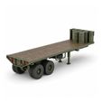 M871A2-Semi-Trailer-4.jpg M871A2 Military Flatbed Semi-Trailer STL – Tactical Cargo Trailer – HO Scale 1/87