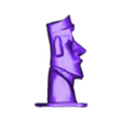 model.stl Moai statue wearing sunglasses and a party hat NO.2