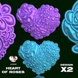 Corzon-RosaS-R.jpg Floral Heart: Sculpture of Roses in Two Unique Styles